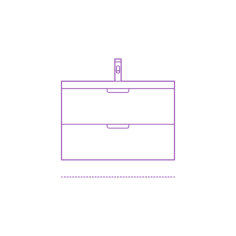 Fixtures Bathroom Vanity Ikea Godmorgon Odensvik Single Vanity 2 Drawers Tab Outline Drawing Svg Vector, Free Vectors File